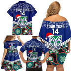 custom-warriors-rugby-christmas-family-matching-off-shoulder-short-dress-and-hawaiian-shirt-merry-xmas-2023-mix-aboriginal-art