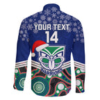 custom-warriors-rugby-christmas-family-matching-off-shoulder-short-dress-and-hawaiian-shirt-merry-xmas-2023-mix-aboriginal-art