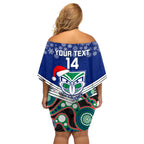 custom-warriors-rugby-christmas-family-matching-off-shoulder-short-dress-and-hawaiian-shirt-merry-xmas-2023-mix-aboriginal-art