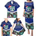 custom-warriors-rugby-christmas-family-matching-puletasi-dress-and-hawaiian-shirt-merry-xmas-2023-mix-aboriginal-art