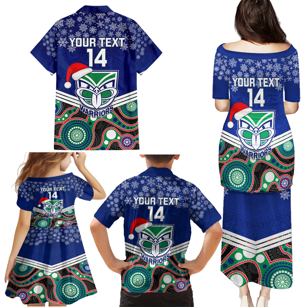 custom-warriors-rugby-christmas-family-matching-puletasi-dress-and-hawaiian-shirt-merry-xmas-2023-mix-aboriginal-art