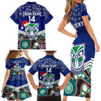 custom-warriors-rugby-christmas-family-matching-short-sleeve-bodycon-dress-and-hawaiian-shirt-merry-xmas-2023-mix-aboriginal-art