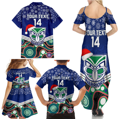 custom-warriors-rugby-christmas-family-matching-summer-maxi-dress-and-hawaiian-shirt-merry-xmas-2023-mix-aboriginal-art
