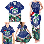 custom-warriors-rugby-christmas-family-matching-tank-maxi-dress-and-hawaiian-shirt-merry-xmas-2023-mix-aboriginal-art