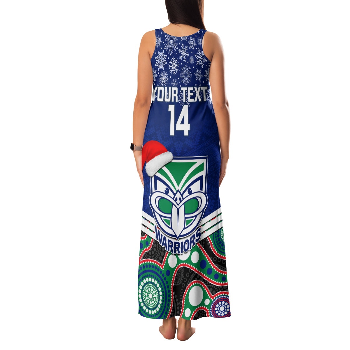 custom-warriors-rugby-christmas-family-matching-tank-maxi-dress-and-hawaiian-shirt-merry-xmas-2023-mix-aboriginal-art