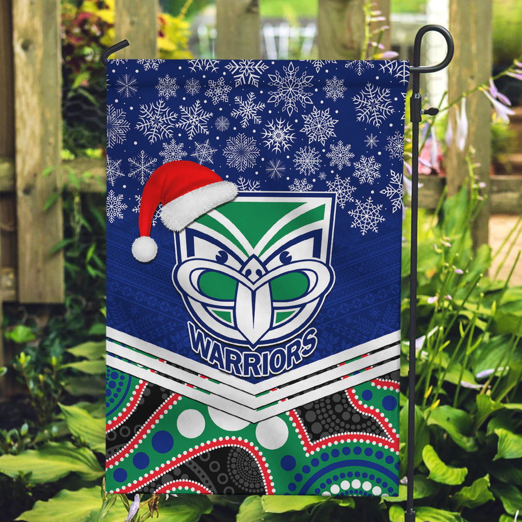 custom-warriors-rugby-christmas-garden-flag-merry-xmas-2023-mix-aboriginal-art