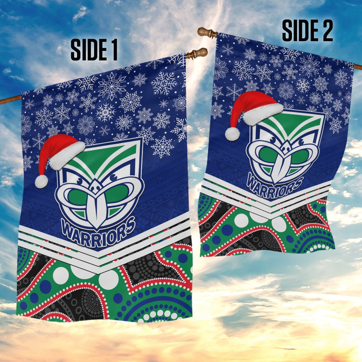 custom-warriors-rugby-christmas-garden-flag-merry-xmas-2023-mix-aboriginal-art