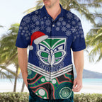 custom-warriors-rugby-christmas-hawaiian-shirt-merry-xmas-2023-mix-aboriginal-art