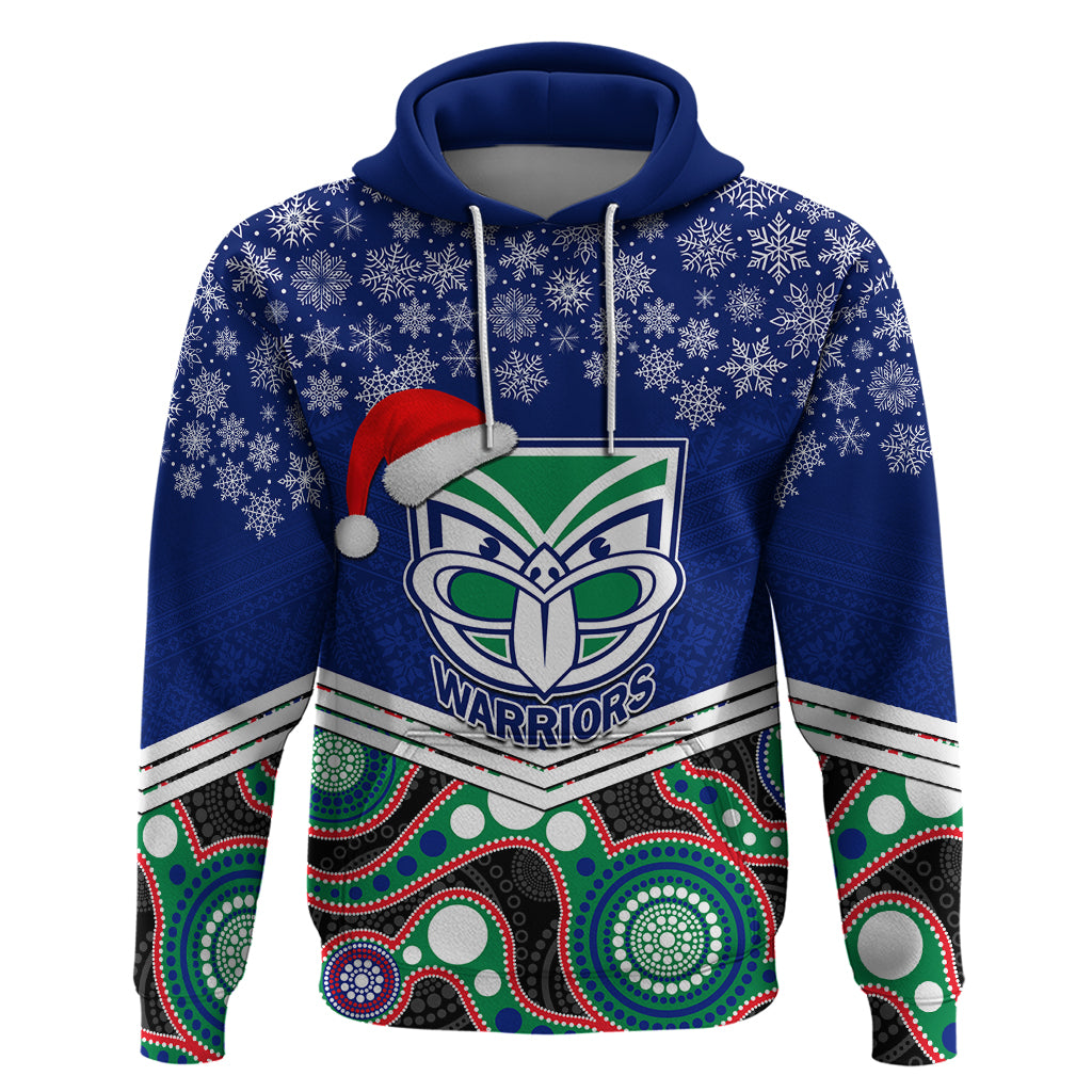 custom-warriors-rugby-christmas-hoodie-merry-xmas-2023-mix-aboriginal-art