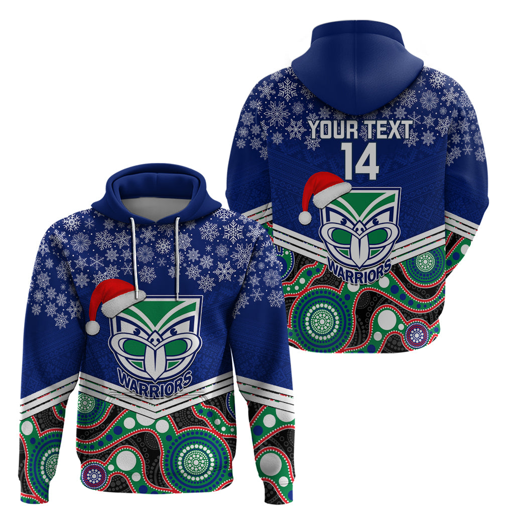 custom-warriors-rugby-christmas-hoodie-merry-xmas-2023-mix-aboriginal-art