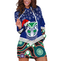 custom-warriors-rugby-christmas-hoodie-dress-merry-xmas-2023-mix-aboriginal-art