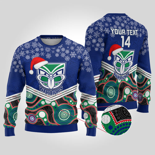 custom-warriors-rugby-christmas-ugly-christmas-sweater-merry-xmas-2023-mix-aboriginal-art
