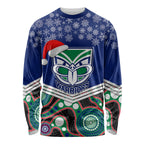 custom-warriors-rugby-christmas-long-sleeve-shirt-merry-xmas-2023-mix-aboriginal-art