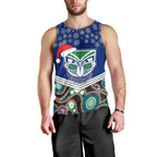 custom-warriors-rugby-christmas-men-tank-top-merry-xmas-2023-mix-aboriginal-art