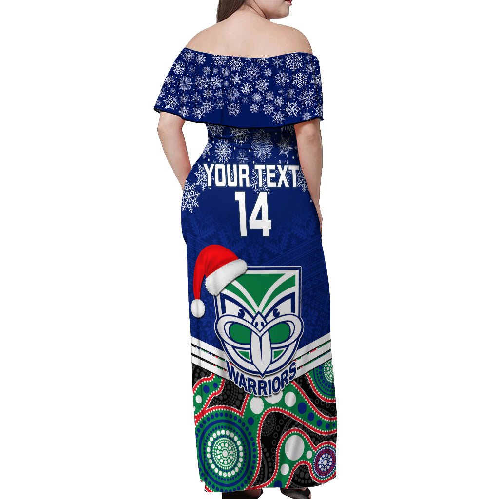 custom-warriors-rugby-christmas-off-shoulder-maxi-dress-merry-xmas-2023-mix-aboriginal-art