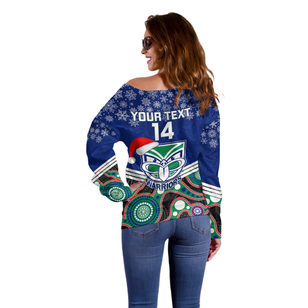 custom-warriors-rugby-christmas-off-shoulder-sweater-merry-xmas-2023-mix-aboriginal-art