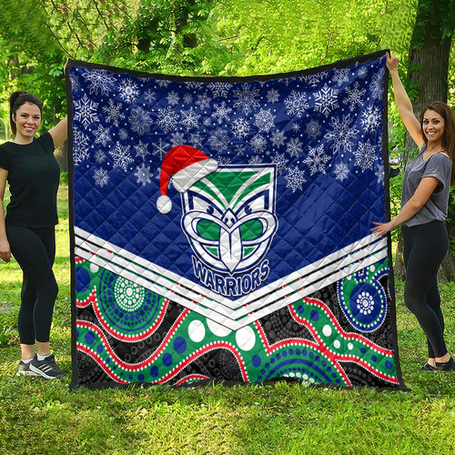 custom-warriors-rugby-christmas-quilt-merry-xmas-2023-mix-aboriginal-art