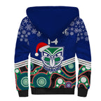 custom-warriors-rugby-christmas-sherpa-hoodie-merry-xmas-2023-mix-aboriginal-art