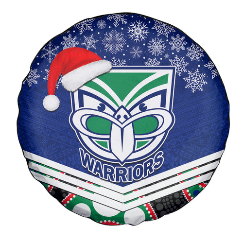 custom-warriors-rugby-christmas-spare-tire-cover-merry-xmas-2023-mix-aboriginal-art