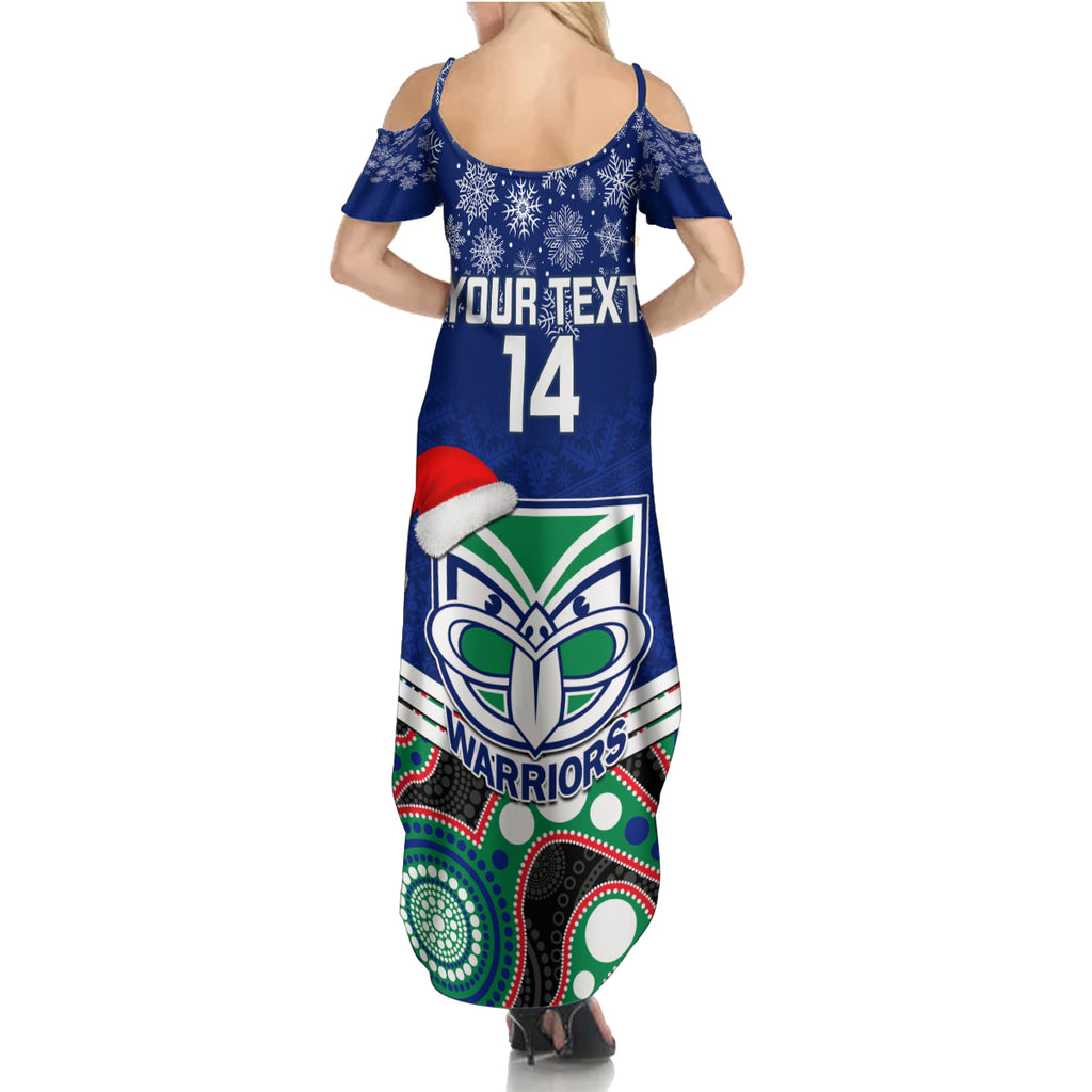 custom-warriors-rugby-christmas-summer-maxi-dress-merry-xmas-2023-mix-aboriginal-art