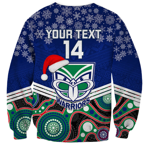 custom-warriors-rugby-christmas-sweatshirt-merry-xmas-2023-mix-aboriginal-art