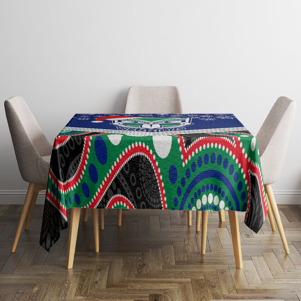 custom-warriors-rugby-christmas-tablecloth-merry-xmas-2023-mix-aboriginal-art