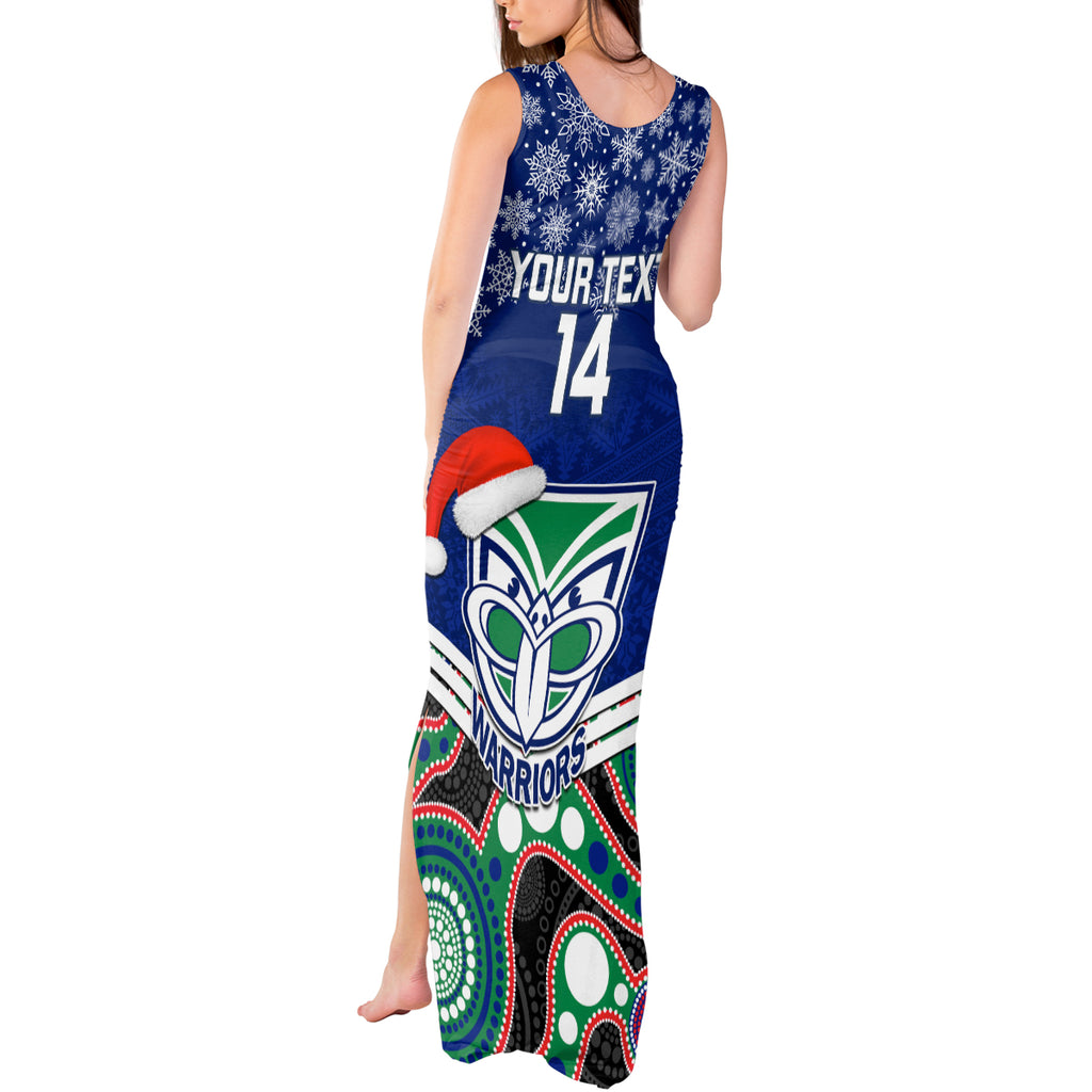 custom-warriors-rugby-christmas-tank-maxi-dress-merry-xmas-2023-mix-aboriginal-art