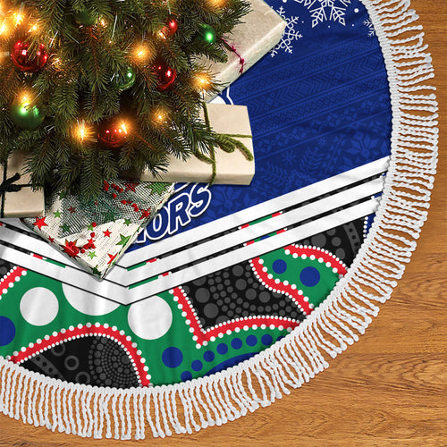 warriors-rugby-christmas-tree-skirt-merry-xmas-2023-mix-aboriginal-art