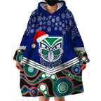 custom-warriors-rugby-christmas-wearable-blanket-hoodie-merry-xmas-2023-mix-aboriginal-art