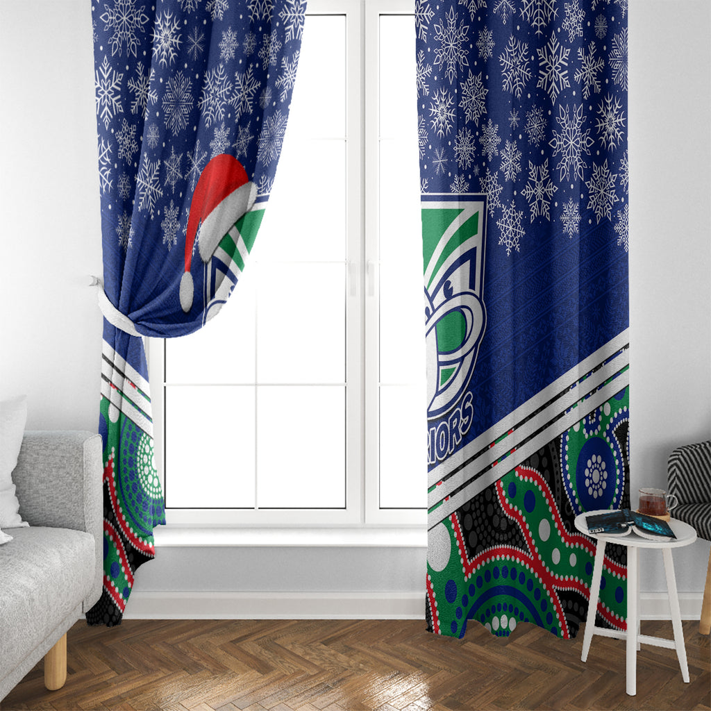 custom-warriors-rugby-christmas-window-curtain-merry-xmas-2023-mix-aboriginal-art