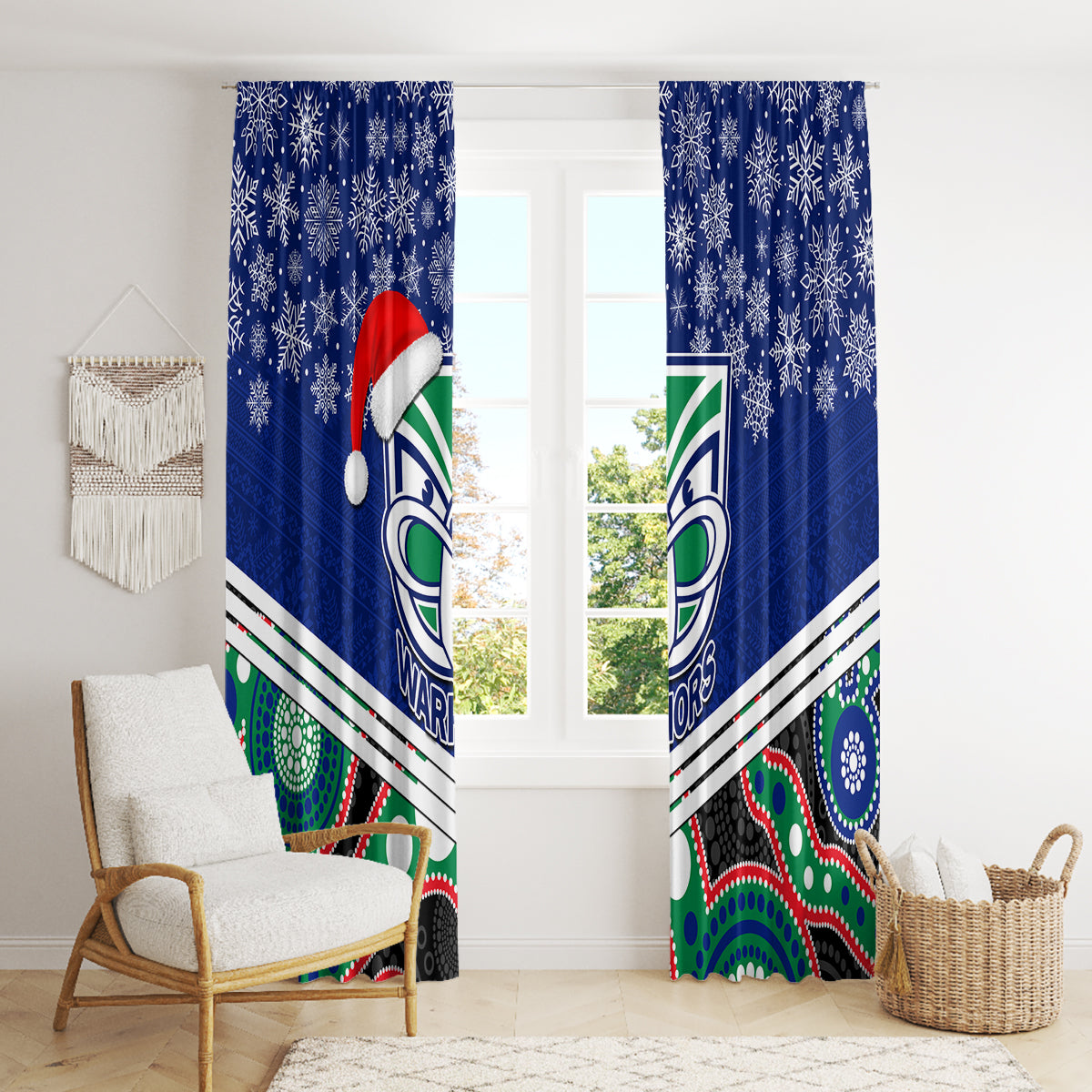 custom-warriors-rugby-christmas-window-curtain-merry-xmas-2023-mix-aboriginal-art
