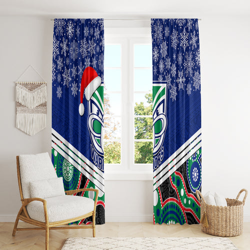 custom-warriors-rugby-christmas-window-curtain-merry-xmas-2023-mix-aboriginal-art