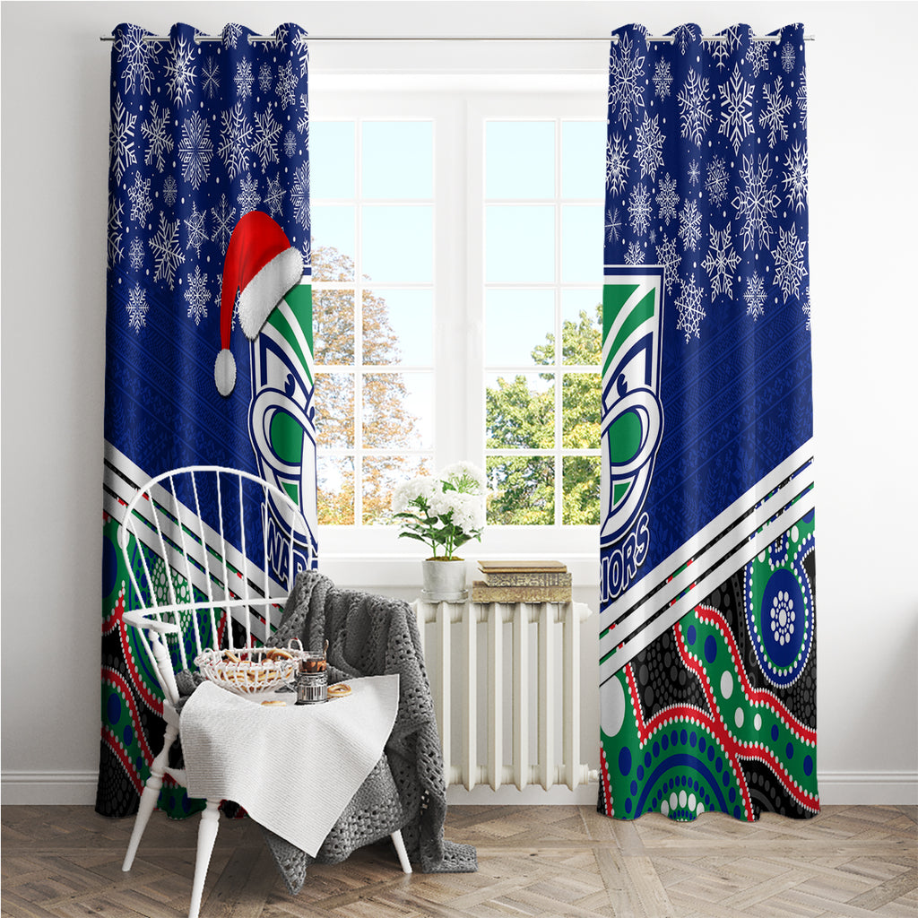 custom-warriors-rugby-christmas-window-curtain-merry-xmas-2023-mix-aboriginal-art