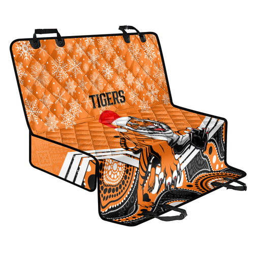 custom-tigers-rugby-christmas-back-car-seat-cover-merry-xmas-2023-mix-aboriginal-art