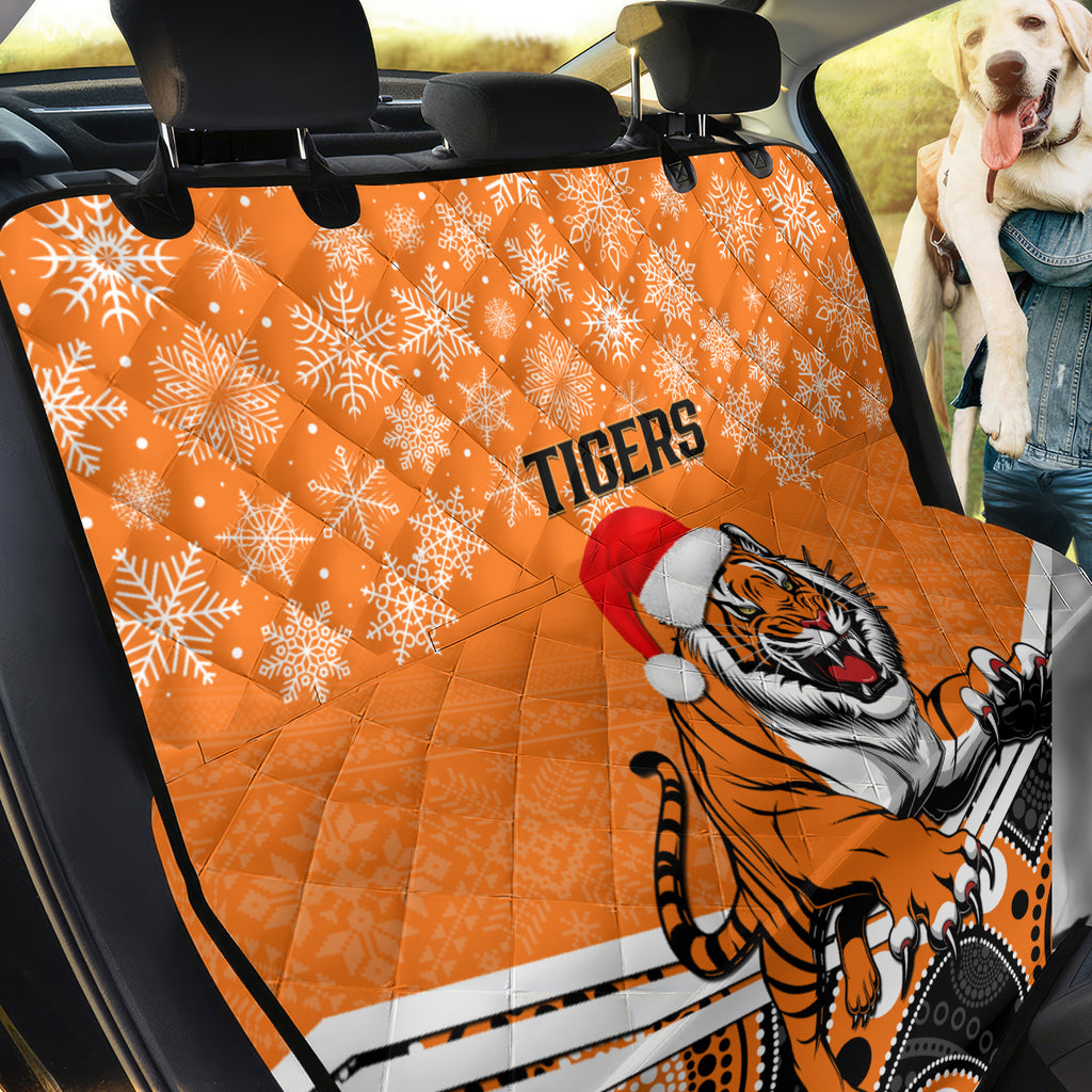 custom-tigers-rugby-christmas-back-car-seat-cover-merry-xmas-2023-mix-aboriginal-art
