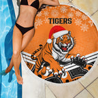 custom-tigers-rugby-christmas-beach-blanket-merry-xmas-2023-mix-aboriginal-art