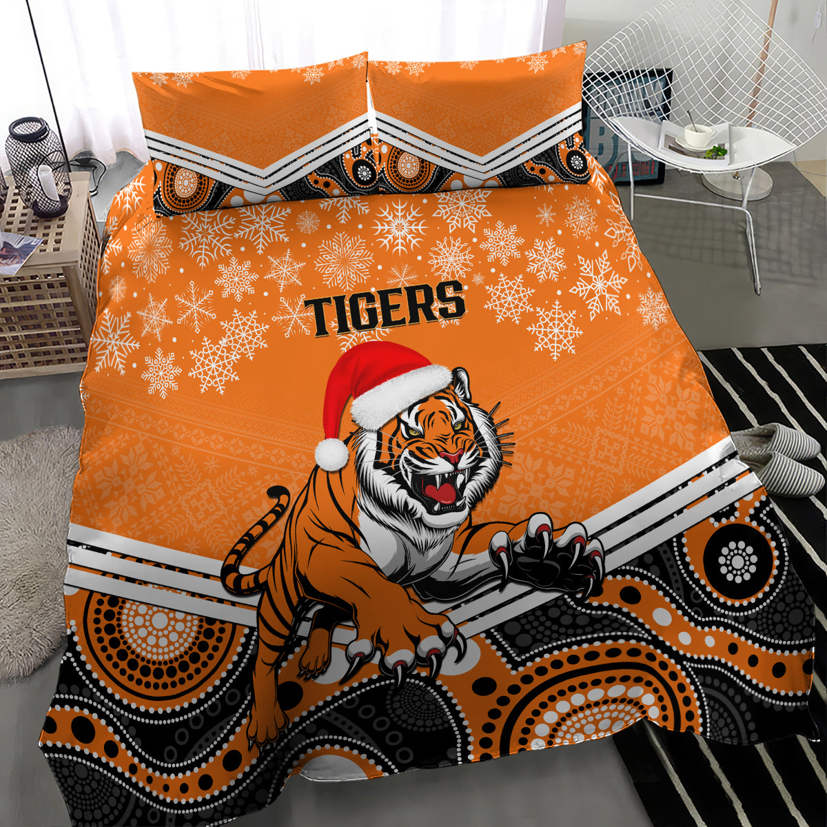 custom-tigers-rugby-christmas-bedding-set-merry-xmas-2023-mix-aboriginal-art
