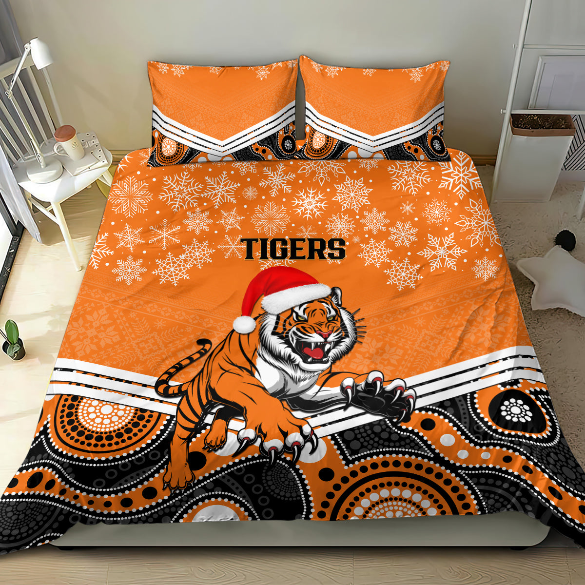 custom-tigers-rugby-christmas-bedding-set-merry-xmas-2023-mix-aboriginal-art