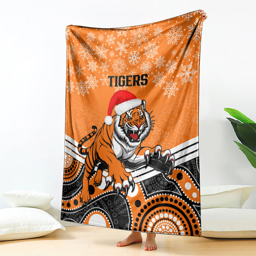 custom-tigers-rugby-christmas-blanket-merry-xmas-2023-mix-aboriginal-art