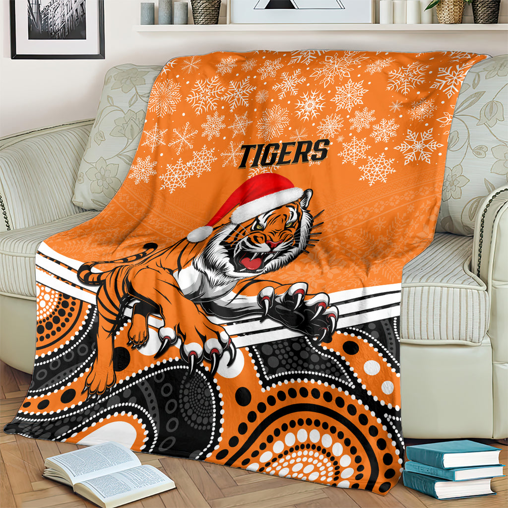 custom-tigers-rugby-christmas-blanket-merry-xmas-2023-mix-aboriginal-art