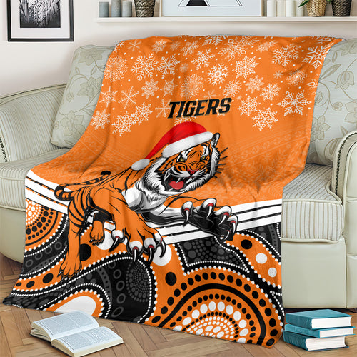 custom-tigers-rugby-christmas-blanket-merry-xmas-2023-mix-aboriginal-art