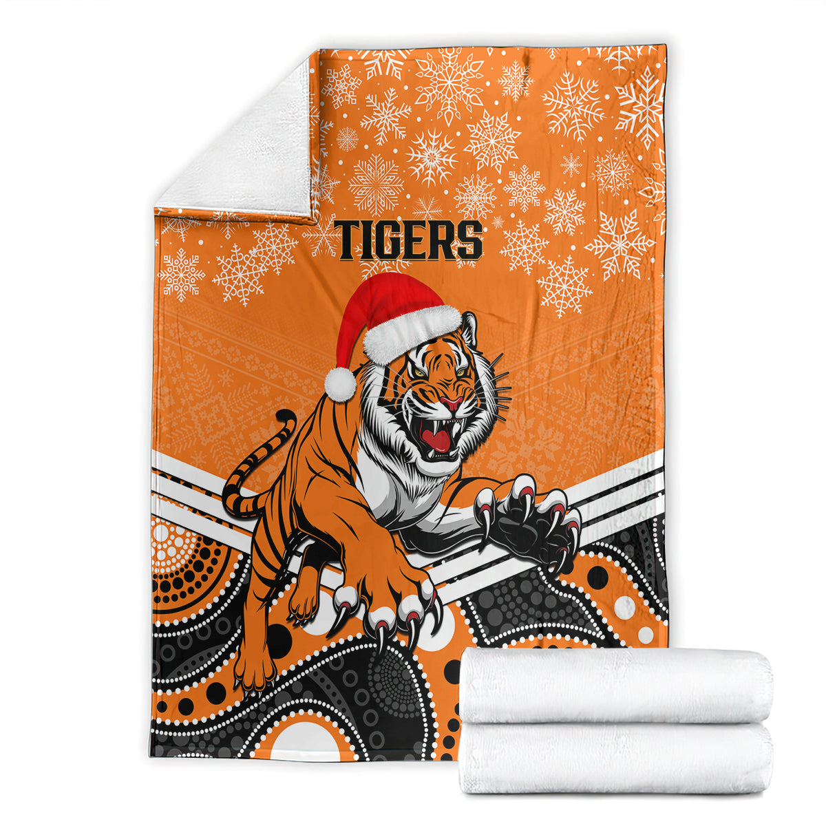 custom-tigers-rugby-christmas-blanket-merry-xmas-2023-mix-aboriginal-art