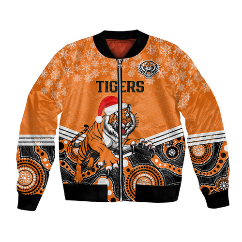 custom-tigers-rugby-christmas-bomber-jacket-merry-xmas-2023-mix-aboriginal-art