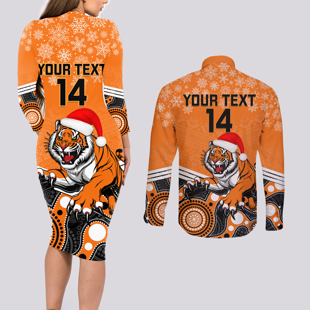 custom-tigers-rugby-christmas-couples-matching-long-sleeve-bodycon-dress-and-long-sleeve-button-shirt-merry-xmas-2023-mix-aboriginal-art