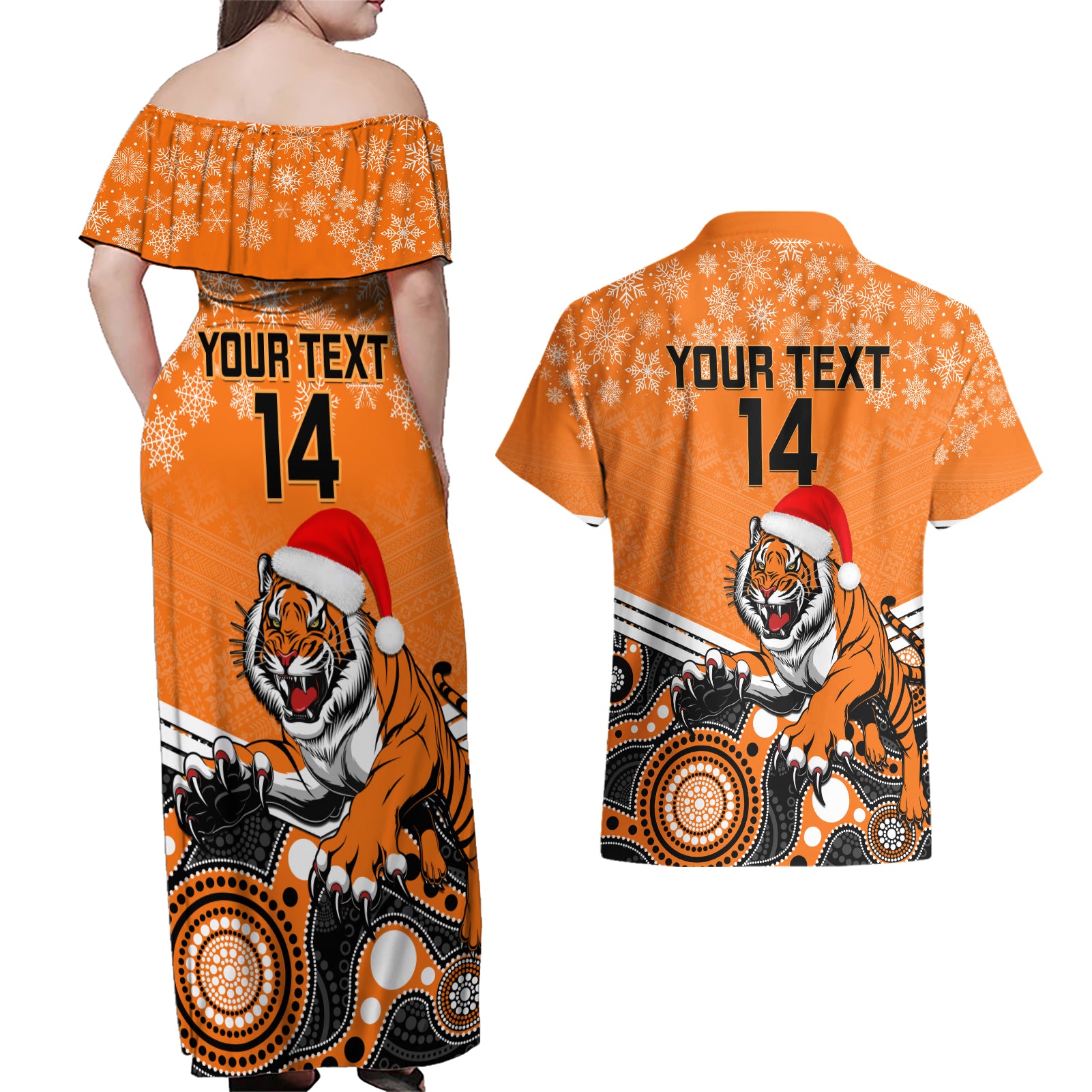 custom-tigers-rugby-christmas-couples-matching-off-shoulder-maxi-dress-and-hawaiian-shirt-merry-xmas-2023-mix-aboriginal-art