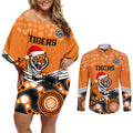 custom-tigers-rugby-christmas-couples-matching-off-shoulder-short-dress-and-long-sleeve-button-shirt-merry-xmas-2023-mix-aboriginal-art
