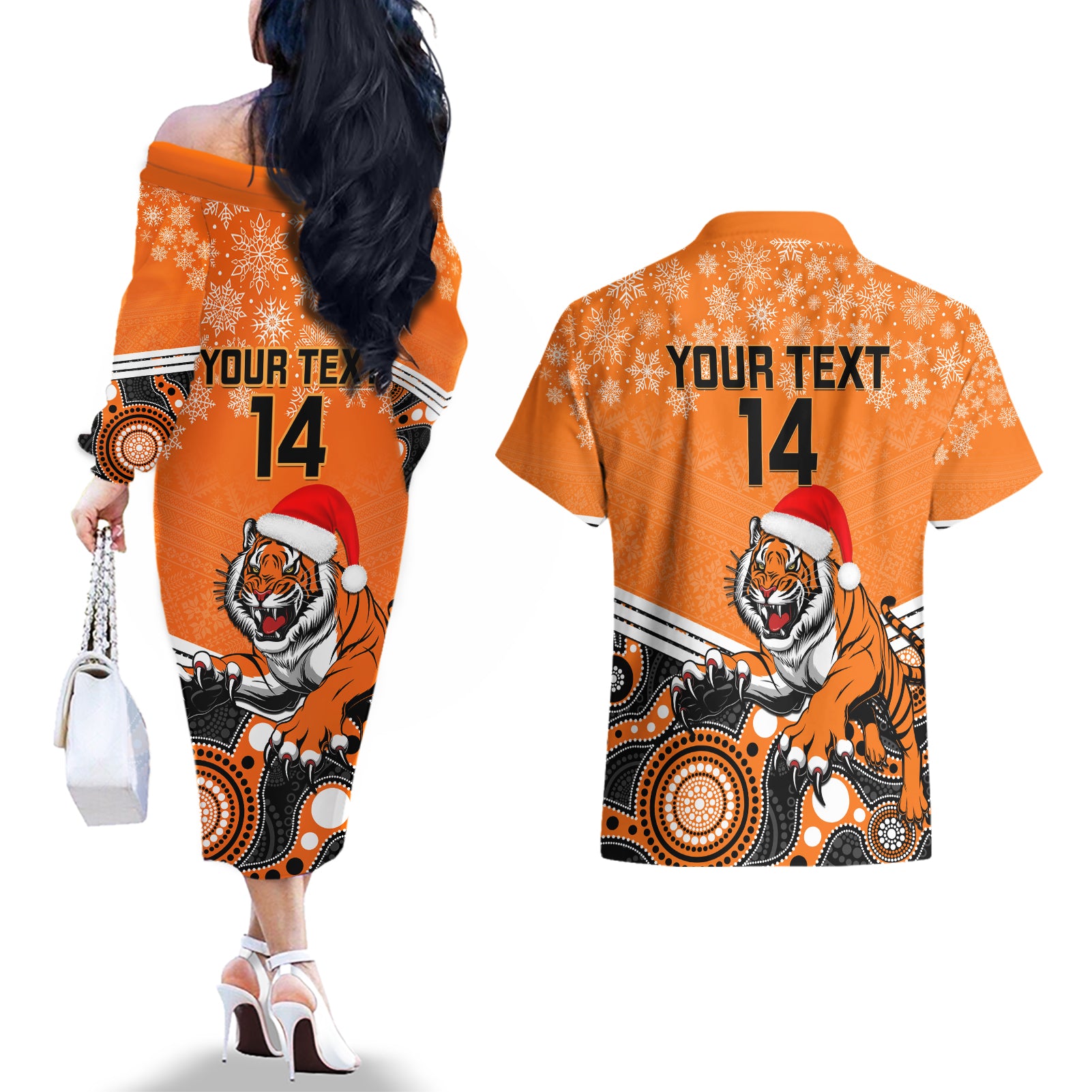 custom-tigers-rugby-christmas-couples-matching-off-the-shoulder-long-sleeve-dress-and-hawaiian-shirt-merry-xmas-2023-mix-aboriginal-art