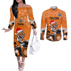 custom-tigers-rugby-christmas-couples-matching-off-the-shoulder-long-sleeve-dress-and-long-sleeve-button-shirt-merry-xmas-2023-mix-aboriginal-art