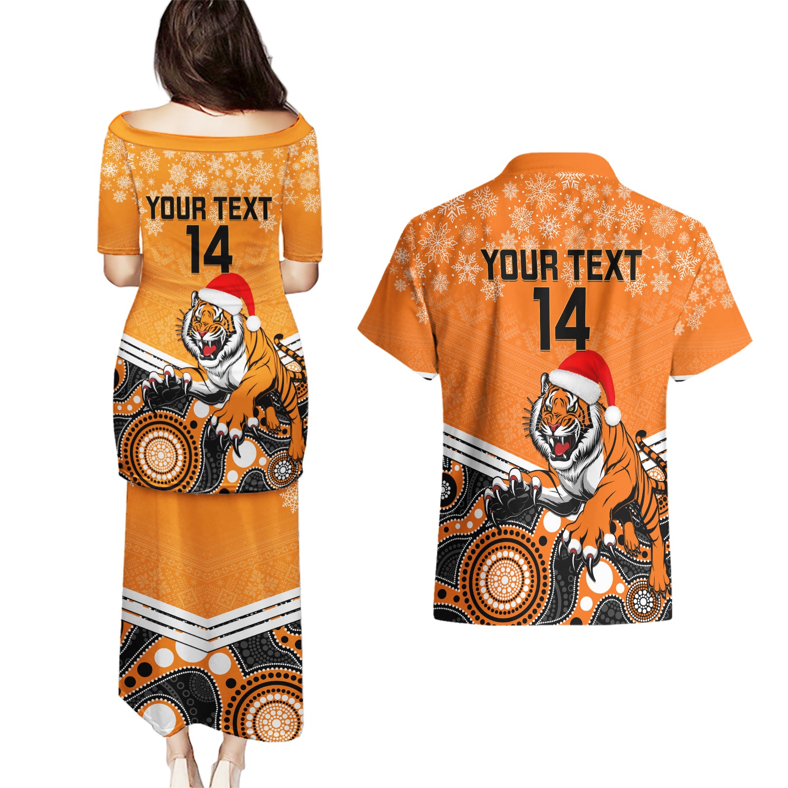 custom-tigers-rugby-christmas-couples-matching-puletasi-dress-and-hawaiian-shirt-merry-xmas-2023-mix-aboriginal-art