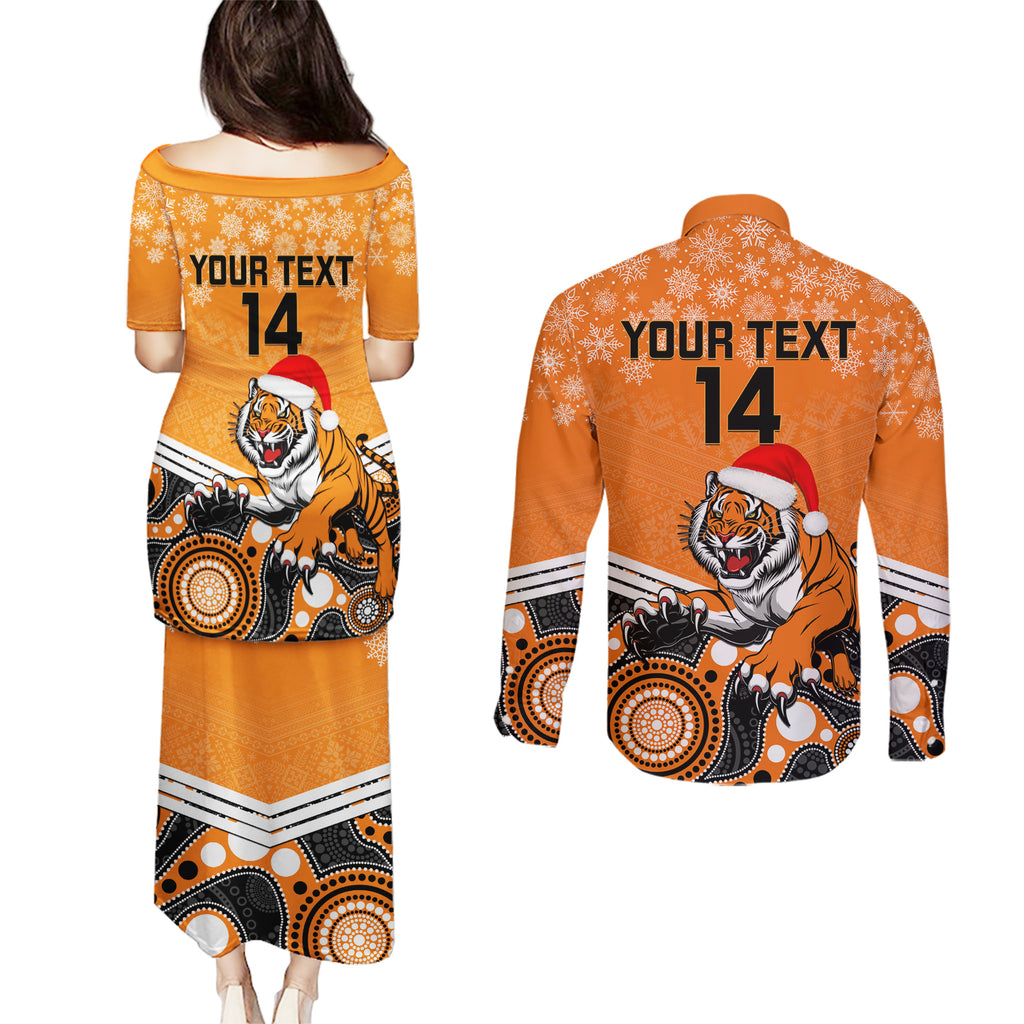 custom-tigers-rugby-christmas-couples-matching-puletasi-dress-and-long-sleeve-button-shirt-merry-xmas-2023-mix-aboriginal-art
